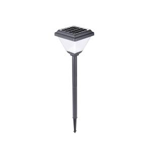6500K 160lm LED Solar Powered Garden Lights Square IP65 ABS PC Material 2W