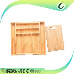 2017 new expandable bamboo drawer organizer