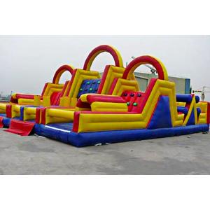 Inflatable Wipeout Course Backyard Army Blow Up Bounner Obstacle Course Rental