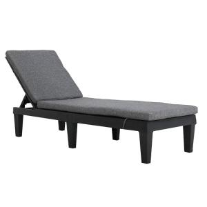 Modern Outdoor Beach Patio Hotel Sun Lounger Chair with Cushion and Stackable