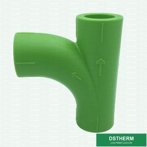 2.0MPa polypropylene PPR Type Slant Y Tee For Plastic Pipe