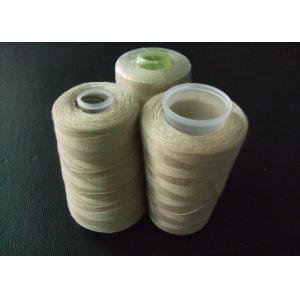 Beige 100% Polyester Sewing Thread For Leather Garments Tkt-30