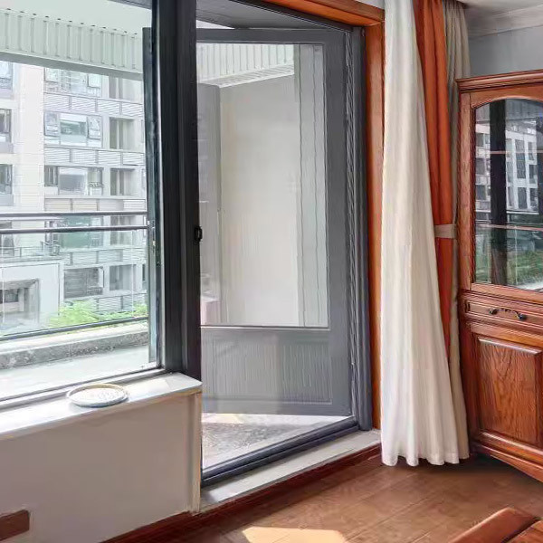 Outward Casement Retractable Screen Window Fly Screen Windows For Residential