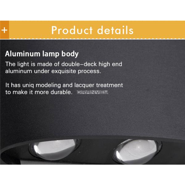 Up And Down Dual Head LED Outdoor Wall Lights 6 Watt IP65 Waterproof