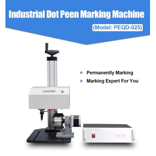 Electric Auto Dot Pin Marking Machine 50HZ For Metal Material HRC 92 Hardness