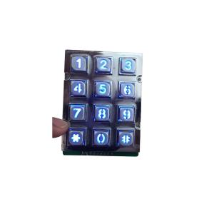 Audio Telephone Industrial Keypad With Backlight Access Control Zinc Metal