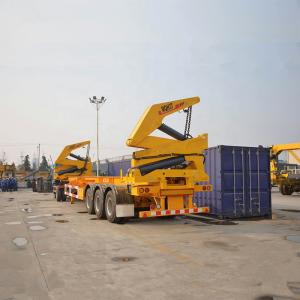 1*40 Feet / 2*20 Feets Sidelifter Container Trailer Max 37000kg With Xcmg Crane