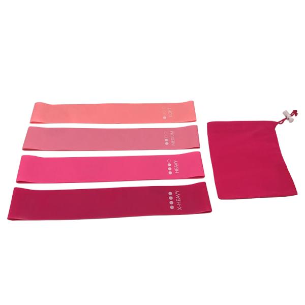 0.45mm Debossed Logo TPE Resistance Bands BSCI Eco Friendly