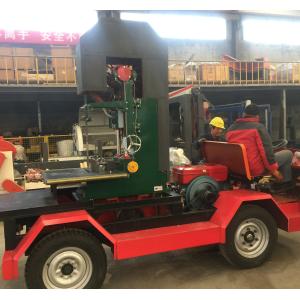 Log cutting Vertical Mobile Band Sawmill China Diesel Engine Powered with table