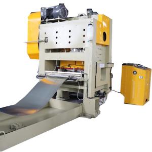 Automatic punching and cut to length production line