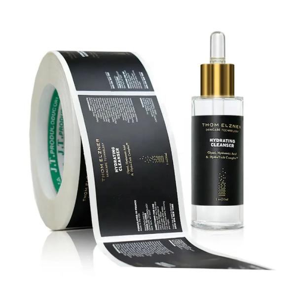 Buy Printing Custom cosmetics Adhesive Circle Stickers Packaging Roll Label Waterproof at wholesale prices