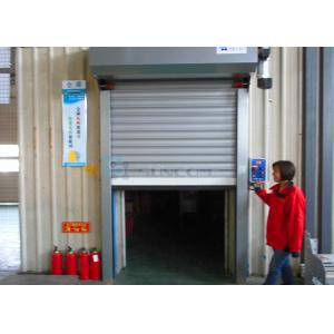 0 Degree C Galvanized Steel Security Door With Remote Control And Face