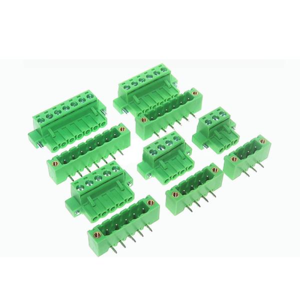 5.08mm Pitch PCB Plug-in Screw Terminal Blocks Plug Right Angle Pin Header with
