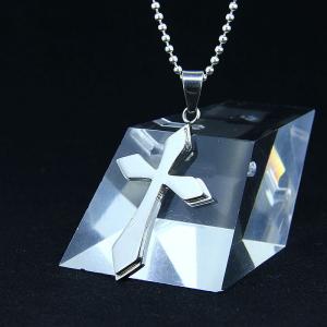 Quality Fashion Top Trendy Stainless Steel Cross Necklace Pendant LPC265 for sale