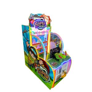 Super Soldier Kids Ball Shooting Game Machine , Redemption Arcade Games