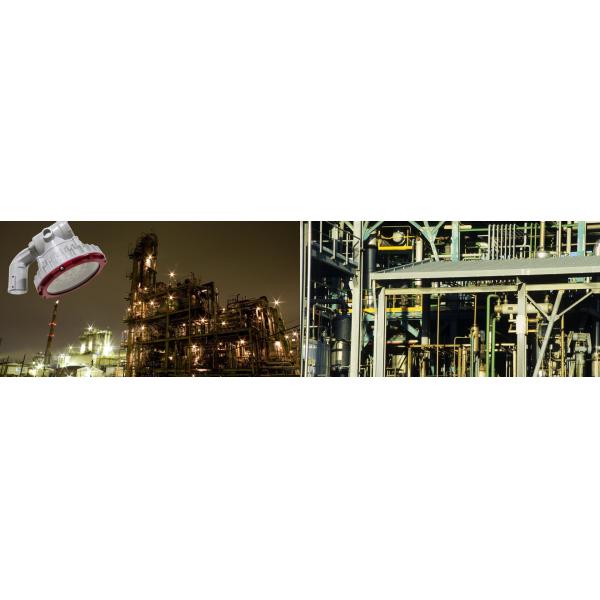 20W-100W Ex LED Explosion Proof Light With IP66 IK10 Tempered Glass Stainless Steel Aluminum