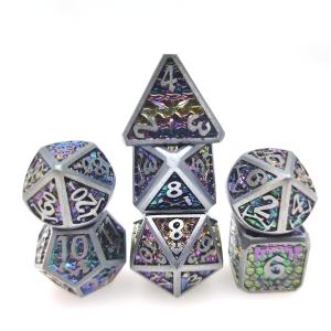 China Board game GST Multipurpose metal dice polyhedral Durable DND on sale