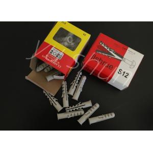 Asymmetric PP PE Plastic Plasterboard Wall Plugs Screws 50mm