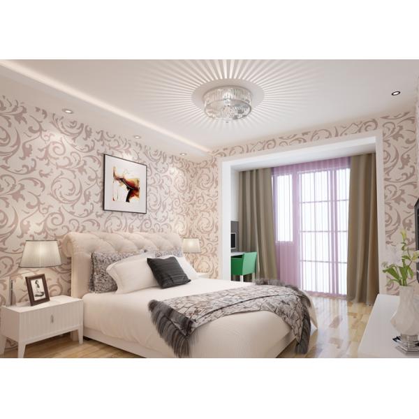 Buy Elegant Non - woven Modern Removable Wallpaper  / Leaf Pattern Wallpaper at wholesale prices