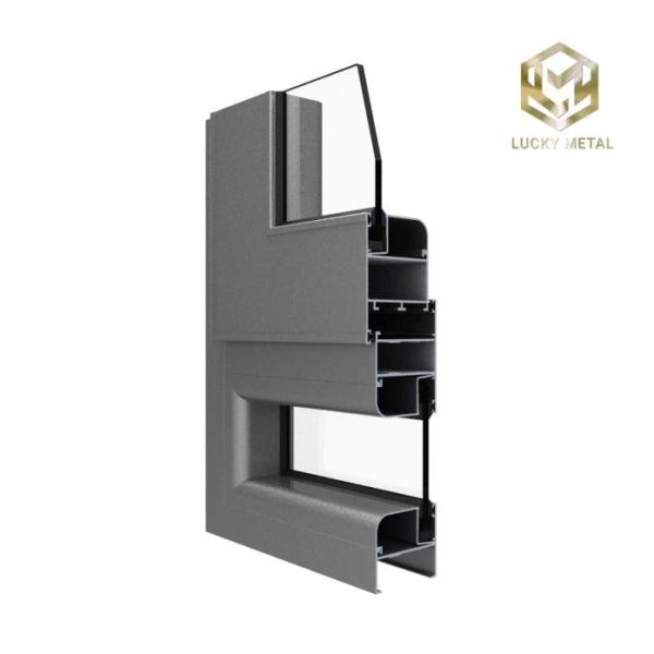Buy Anti-Corrosion Anodized Aluminium Door Frame Profile With Reinforced Edges at wholesale prices