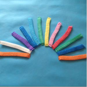 Durable Disposable Mob Cap , Surgical Bouffant Caps With Fabric Hair Net