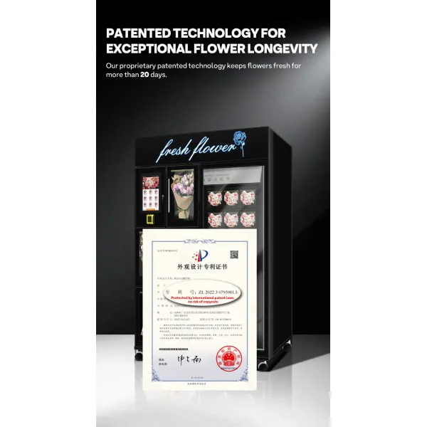 Haloo Vending Machine Supplie R20 Locker Touch Screen Flower Vending Machine 14