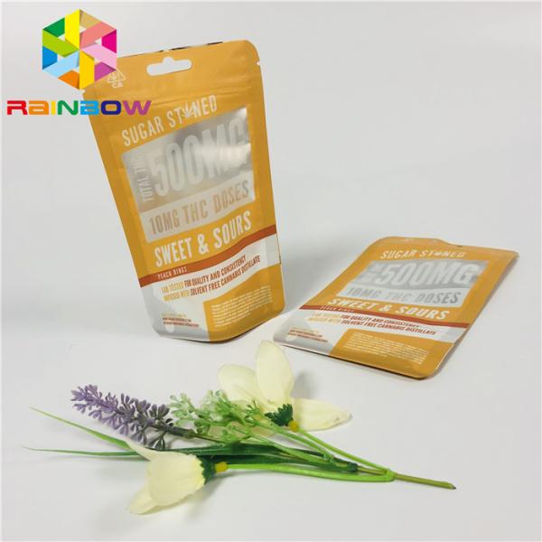 Snack Nuts Plastic Pouches Packaging Customzied Printing Clear Window With