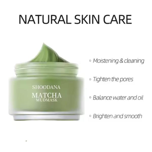 Matcha Mud Skin Care Cream Can Whiten Brighten Complexion Face Neck Clean Detoxify Skin Resist Oxidation Moisturize Nourish