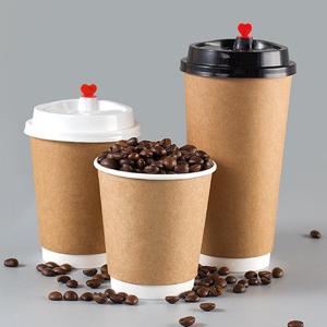 Custom Waterproof Double Wall Paper Cups For Chocolate Espresso