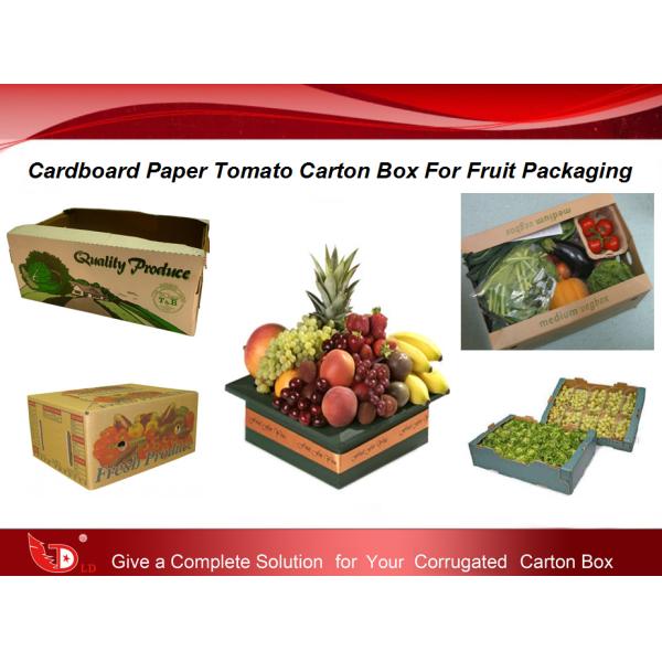 Cardboard Paper Tomato Carton Box For Fruit Packaging