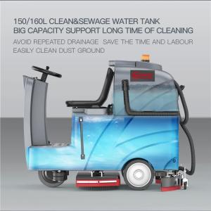 Electric Concrete Floor Cleaner Machine Heavy Duty Battery Powered OEM