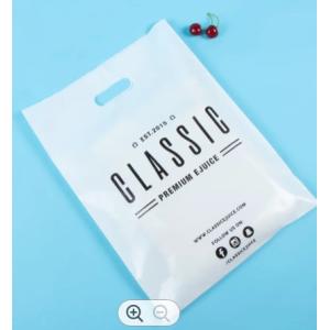 Recyclable Die Cut Shopping Bag Waterproof Poly Soft Loop Handle Bags