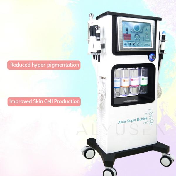 Beauty Salon Aqua Peel Facial Machine , 7 In 1 RF Hydrafacial Microdermabrasion Machine