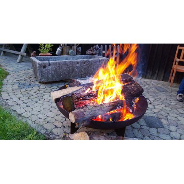 Steel Fire Pit Morden Black Garden Corten Steel Round Outdoor Fire Bowl