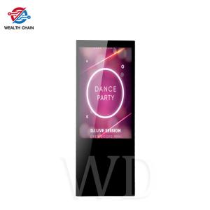 Foldable Standalone LCD Portable Digital Signage Media Player With Movable