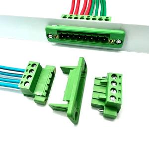 5.08mm pitch Feed Through Flange Screw Terminal Blocks Dismountable