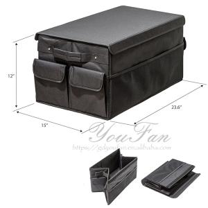 Foldable Car Trunk Organizer with Cover Trunk Storage