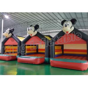 Anti - Static Mickey Mouse Inflatable Jumping Castle For Outdoor Games CE