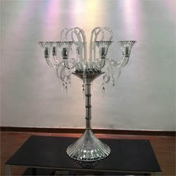 Black Candelabra Centerpieces Wedding Crystal Candelabra Candle Holder Glass Big