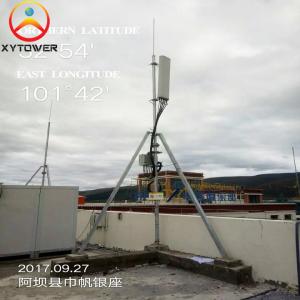 Self Supporting Hot Galvanized Steel Pipe Telecommunication Rooftop Antenna