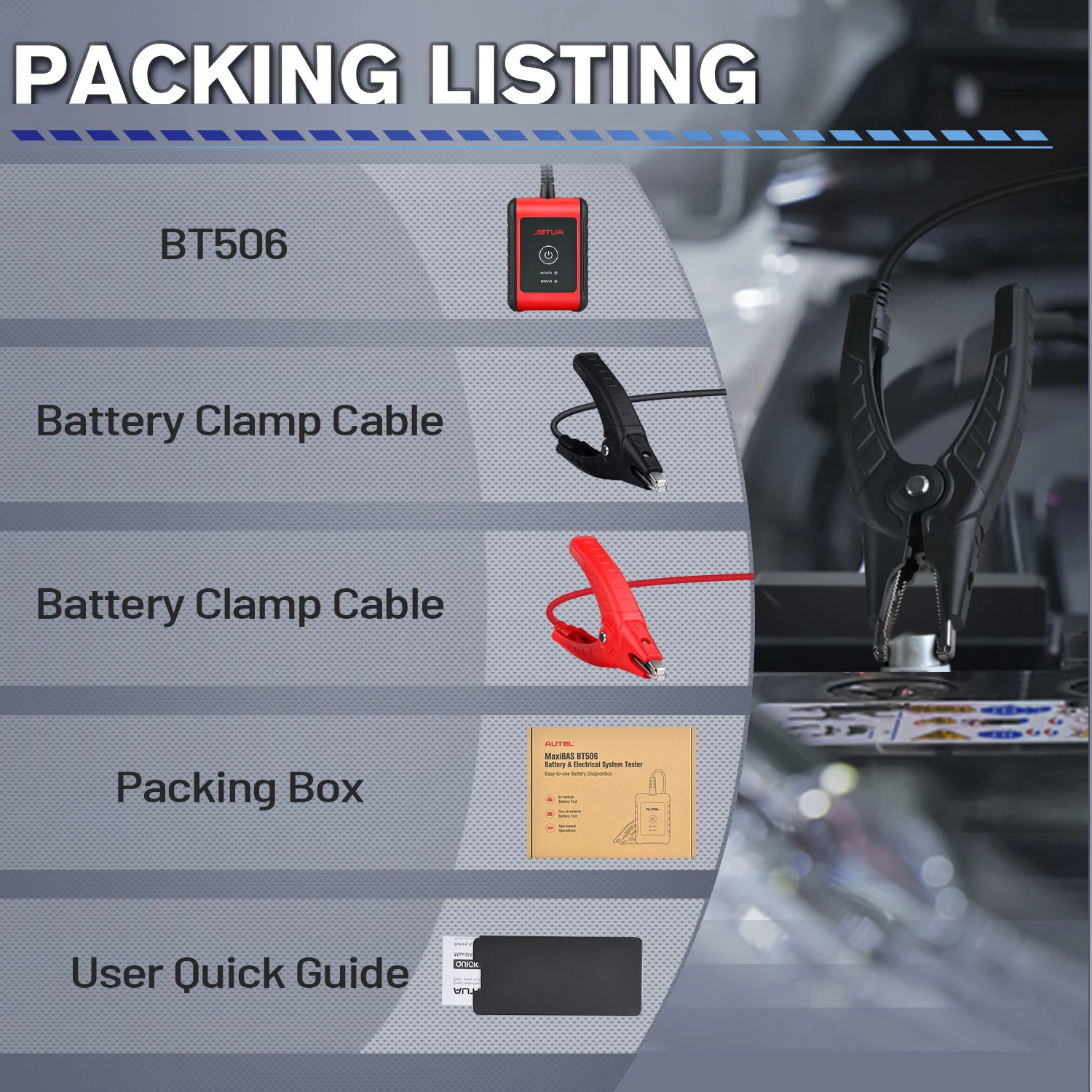 Autel MaxiBAS BT506 Auto Battery and Electrical System Analysis Tester 6V 12V 100 - 2000 CCA Car Battery Testing Tool