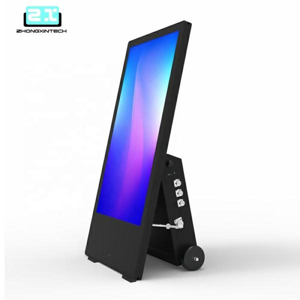 43" Inch High Brightness Shop Window Digital Signage 43inch Rolling Cart Style