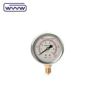 Semi-Stainless Steel Oil Filled Pressure Gauge