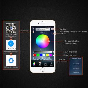 80MM RGB Colorful Car 95MM Bluetooth Fog Lights