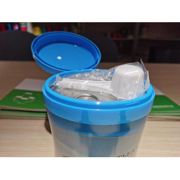 Glossy Lamination SGS CMYK Nutrition Powder Tin Can