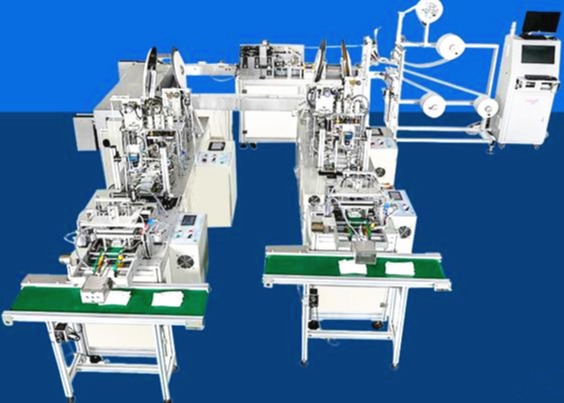 Precision Medical Face Mask Manufacturing Machine , Mask Making Equipment Low