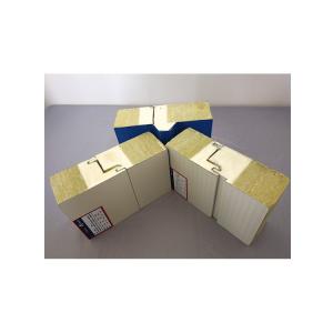 China Insulation Rockwool Sandwich Panel Wall PU Polyurethane Edge on sale