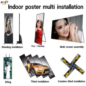 Portable Indoor LED Poster Screen P1.25-P2.5 4K UHD 3840x2160