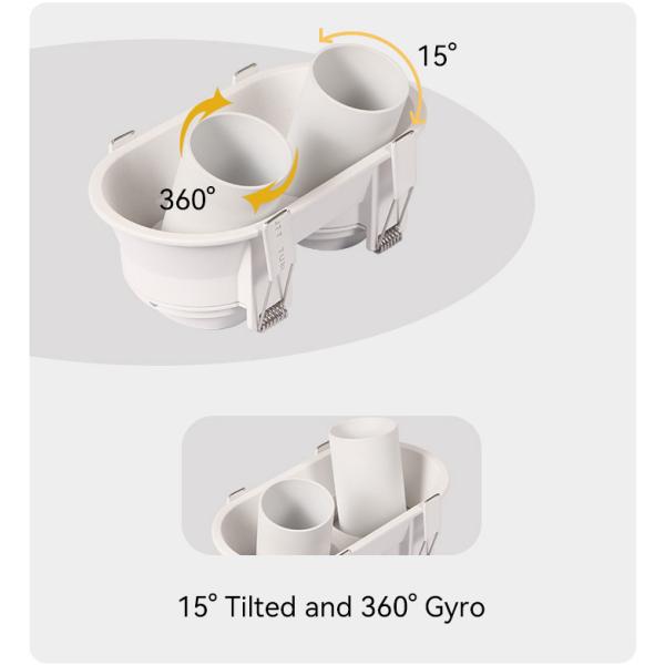 Customizable Anti-Glare GU10 Recessed Spotlight Frame Designed For Commercial Spaces