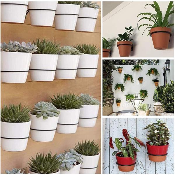 4 inch Wall Planter Ring Hanger Standard Wall Mounted Pot Hook Bracket for Wall Mount